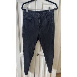 SoundStyle Womens Black High Waist‎ Skinny Jeans Size 12 Stretch Ankle Denim